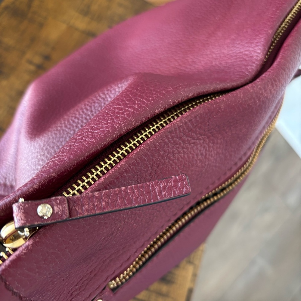 Kate Spade Cobble Hill Teagan Leather Hobo Bag in Merlot - Picture 12 of 16